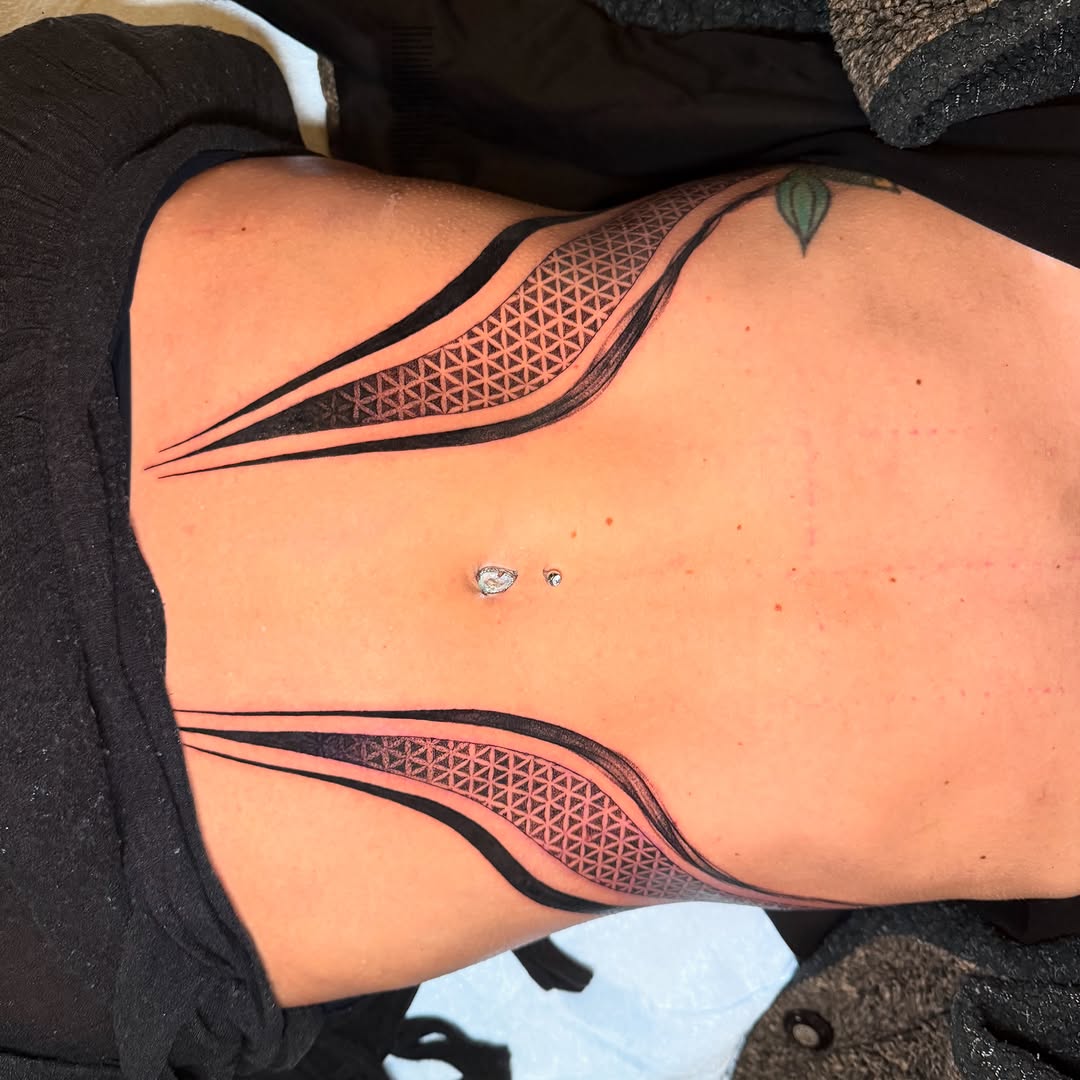 Tattoo by @rosie.tattoo — geometric, ornamental