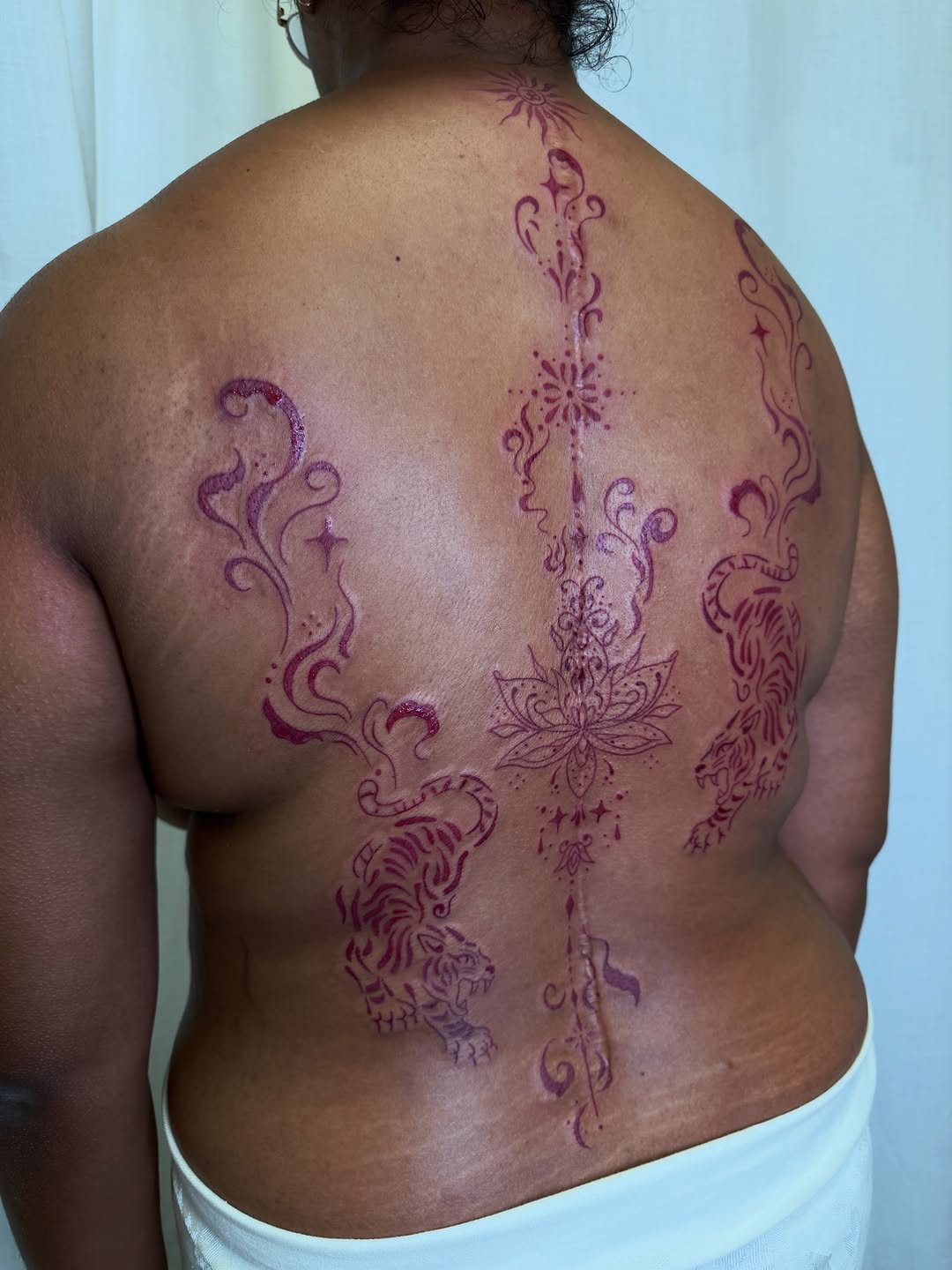 Tattoo by @skittykittykitty — blackwork, ornamental