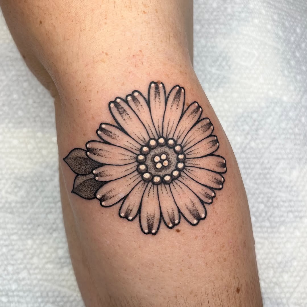 Tattoo by @stabbybrooks — black_and_grey, fine_line