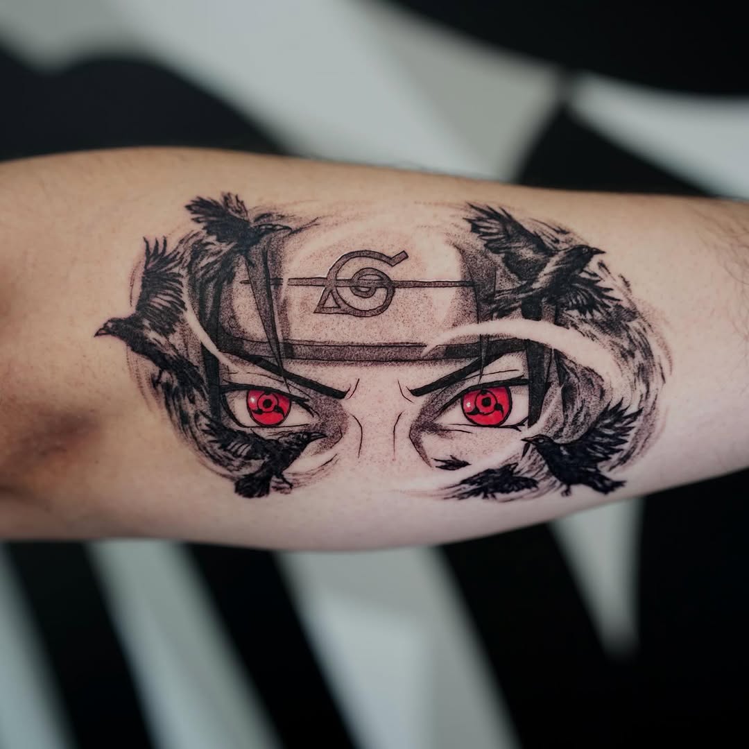 Tattoo by @cante_ink_ — anime, black_and_grey