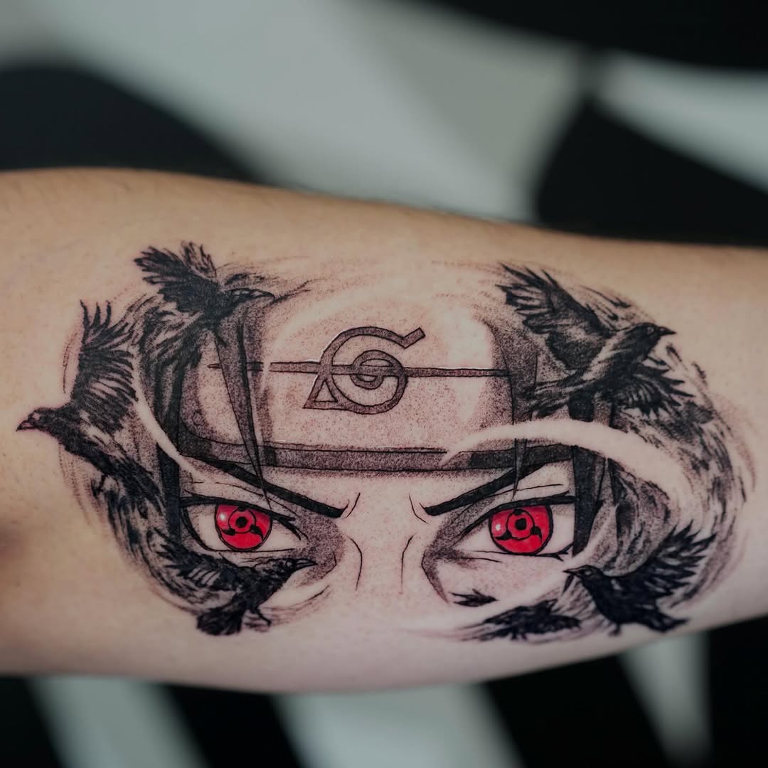 Tattoo by @cante_ink_ — anime, black_and_grey