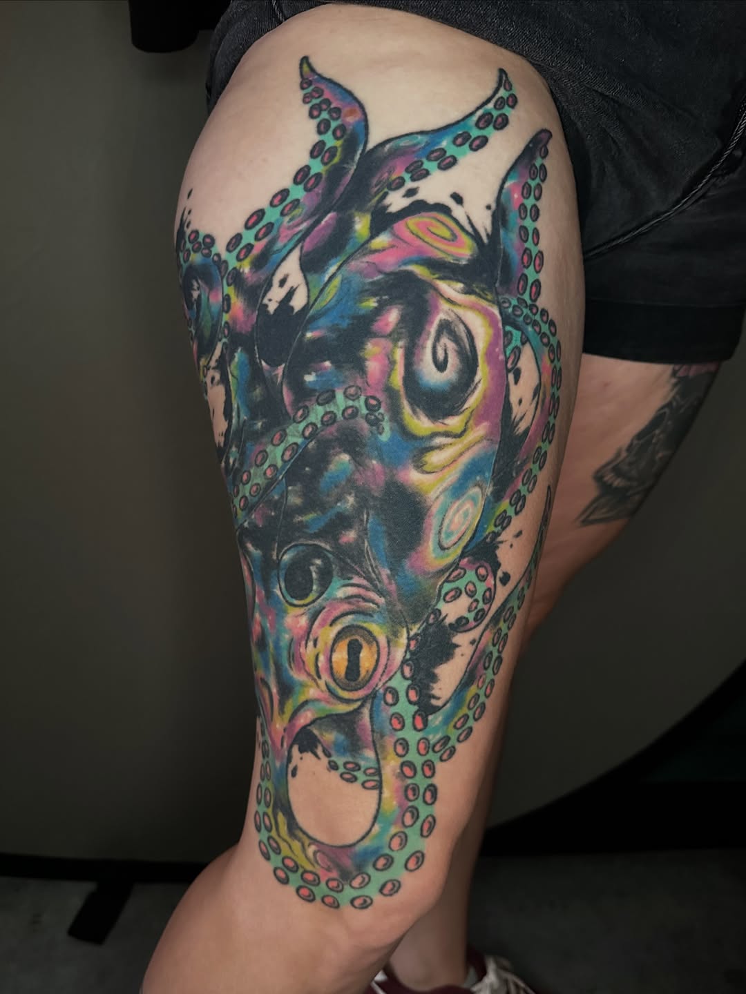 Tattoo by @ladyparaffin — new_school, trash_polka