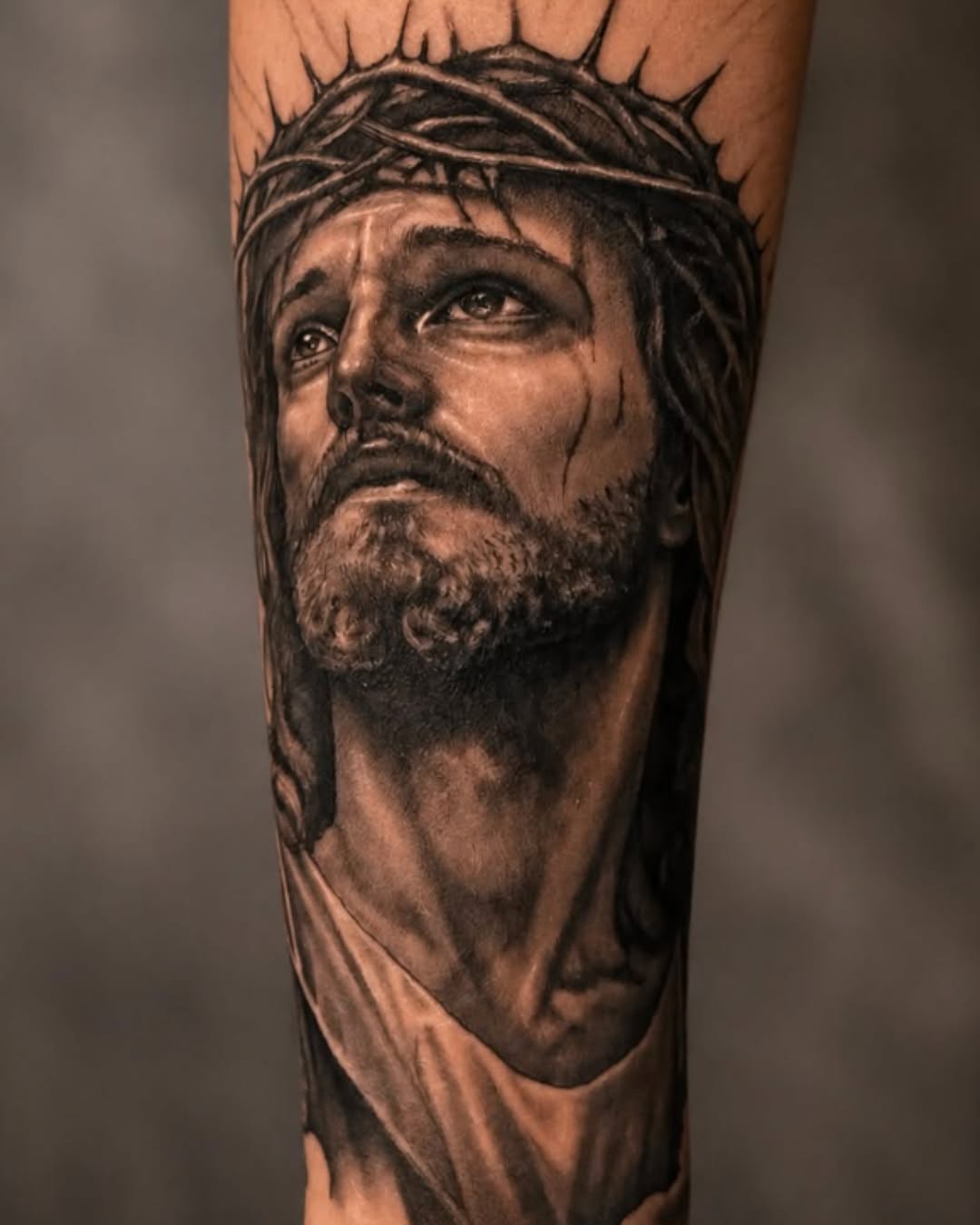 Tattoo by @gusbyrdtat2 โ realism, black_and_grey