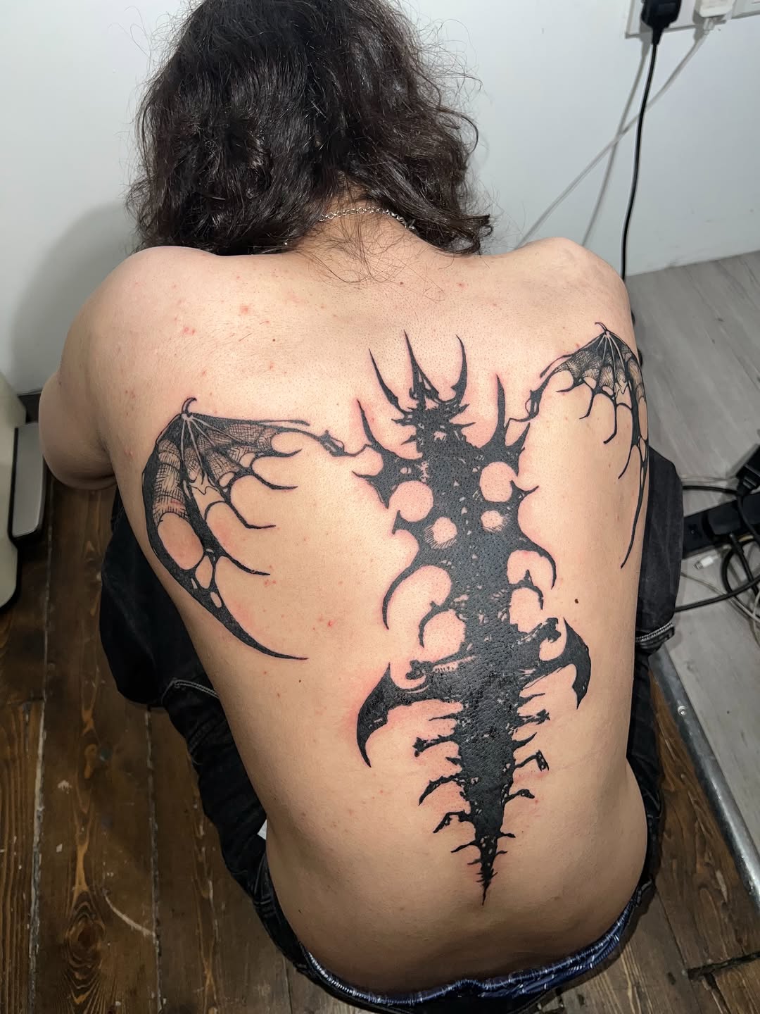 Tattoo by @666umbra.ttt — blackwork, dark_realism