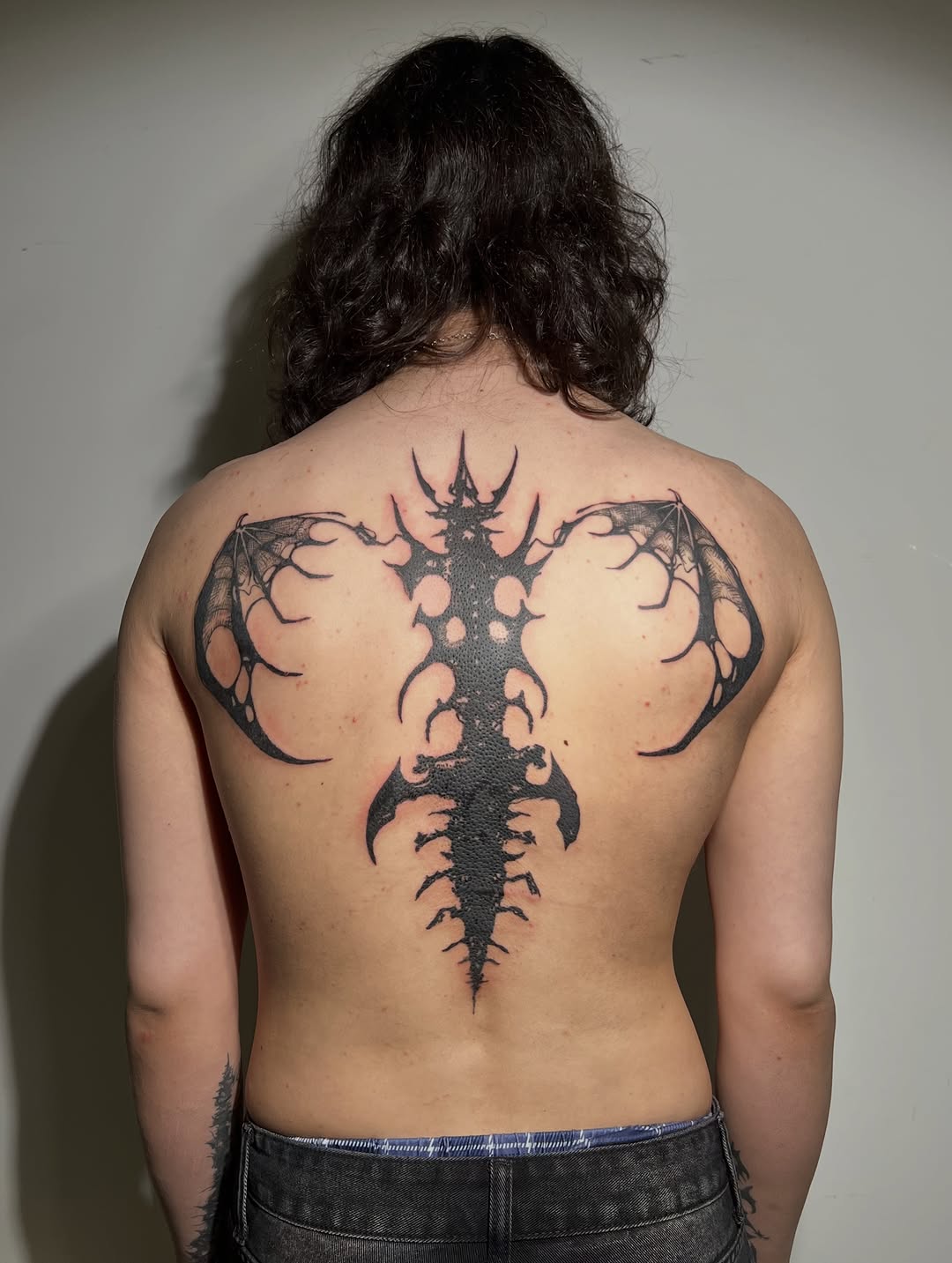 Tattoo by @666umbra.ttt — blackwork, tribal