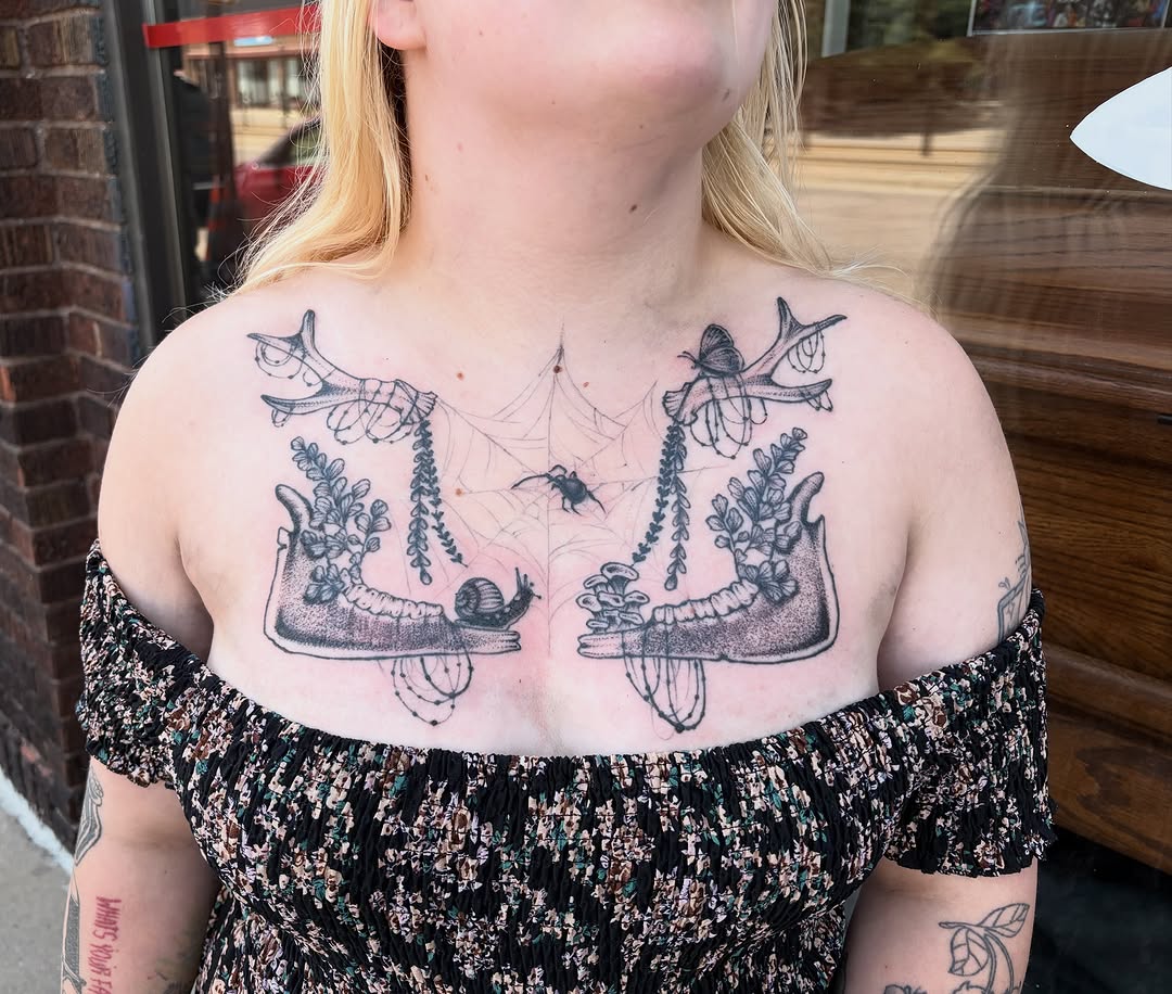 Tattoo by @rottenronnietattoos — black_and_grey, illustrative