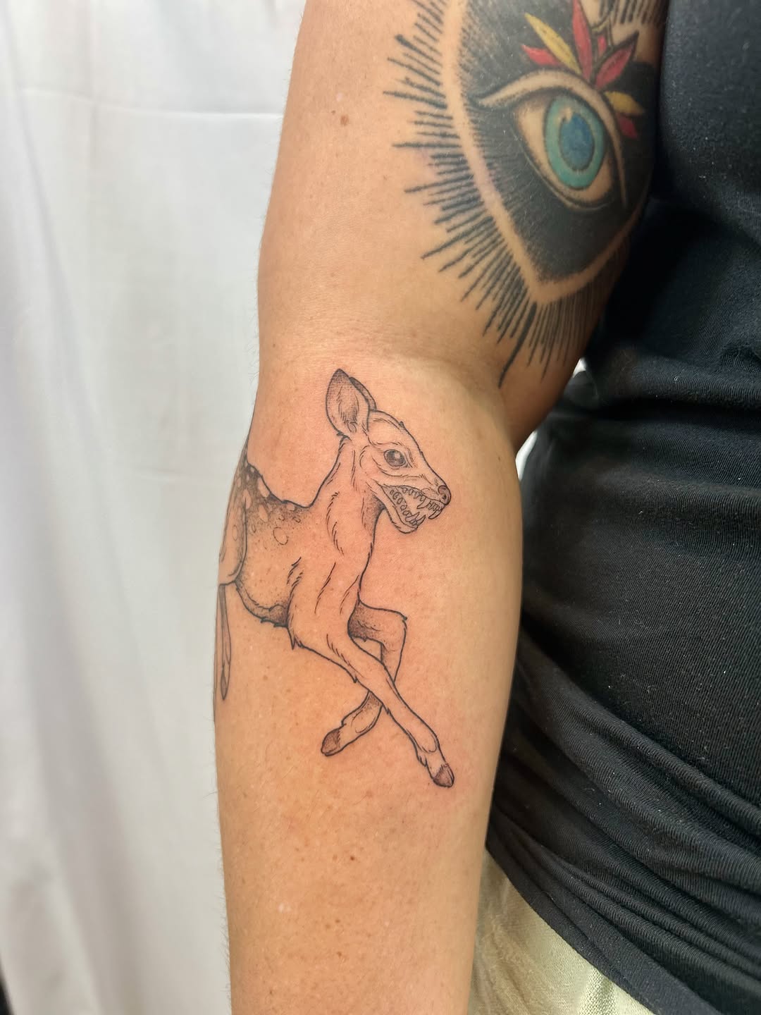 Tattoo by @littlebird_ink — black_and_grey, illustrative