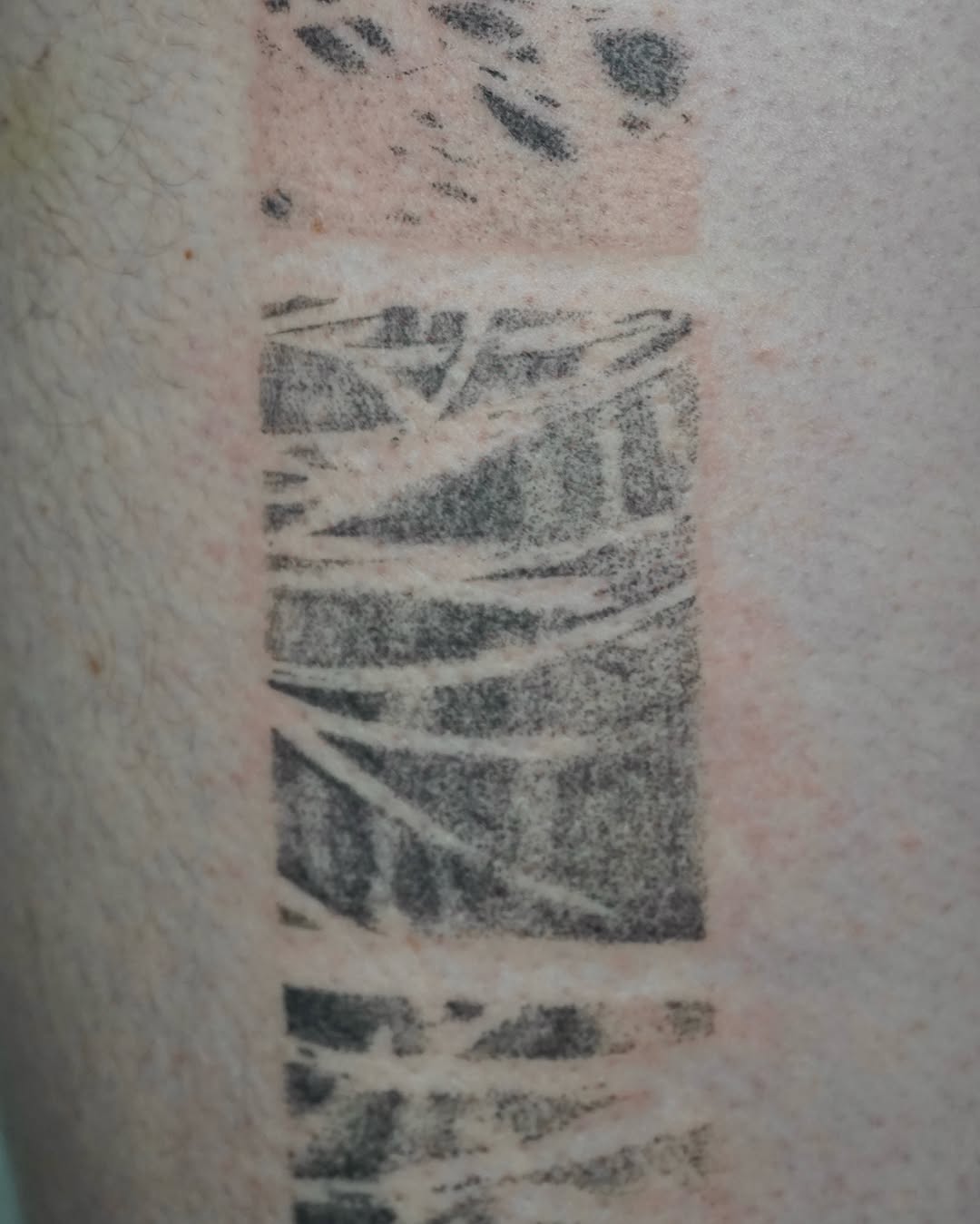 Tattoo by @texturemapping_ — blackwork, trash_polka