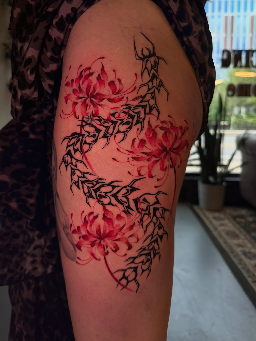 Tattoo by @ava_defalco — blackwork, fine_line