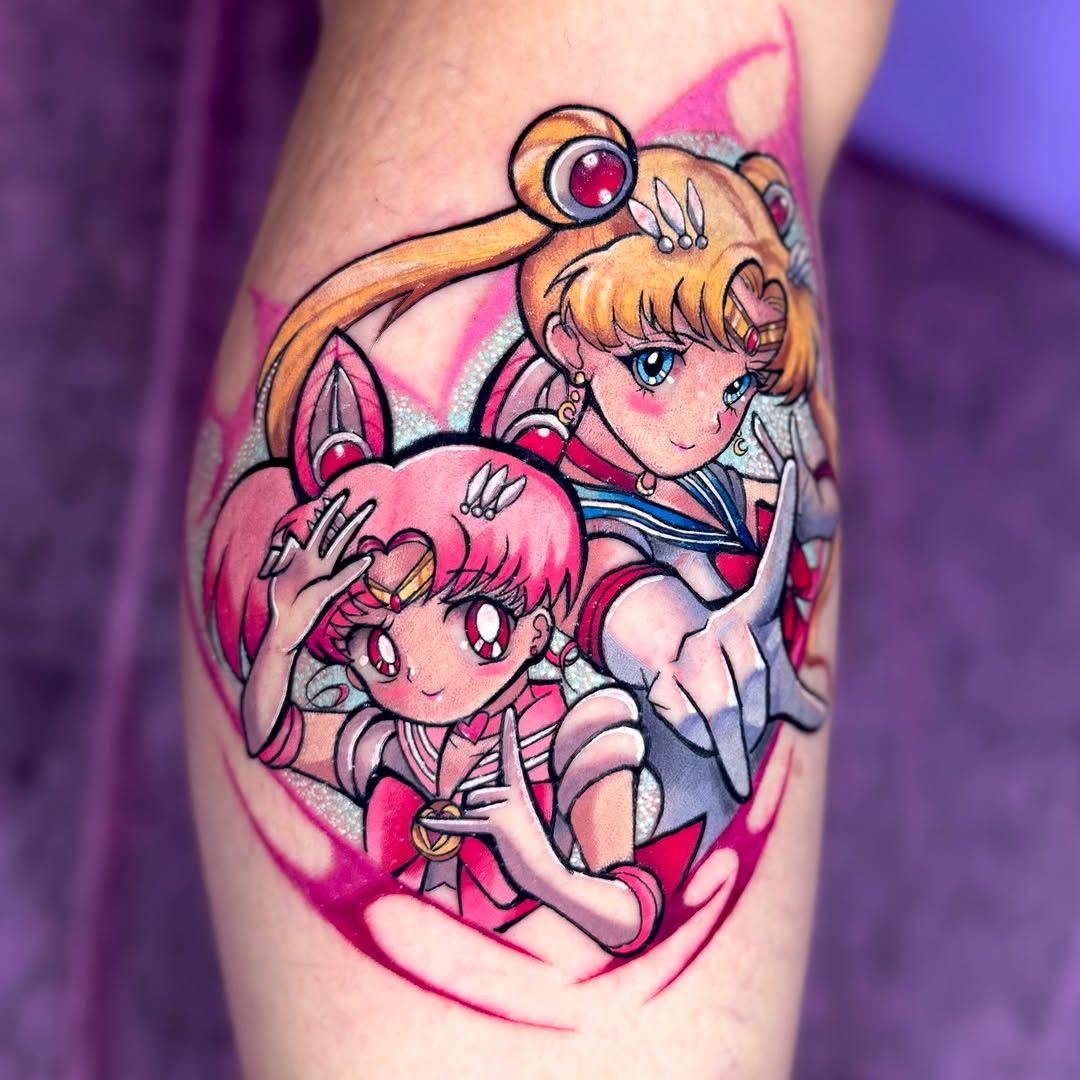 Tattoo by @solrugama — anime, new_school