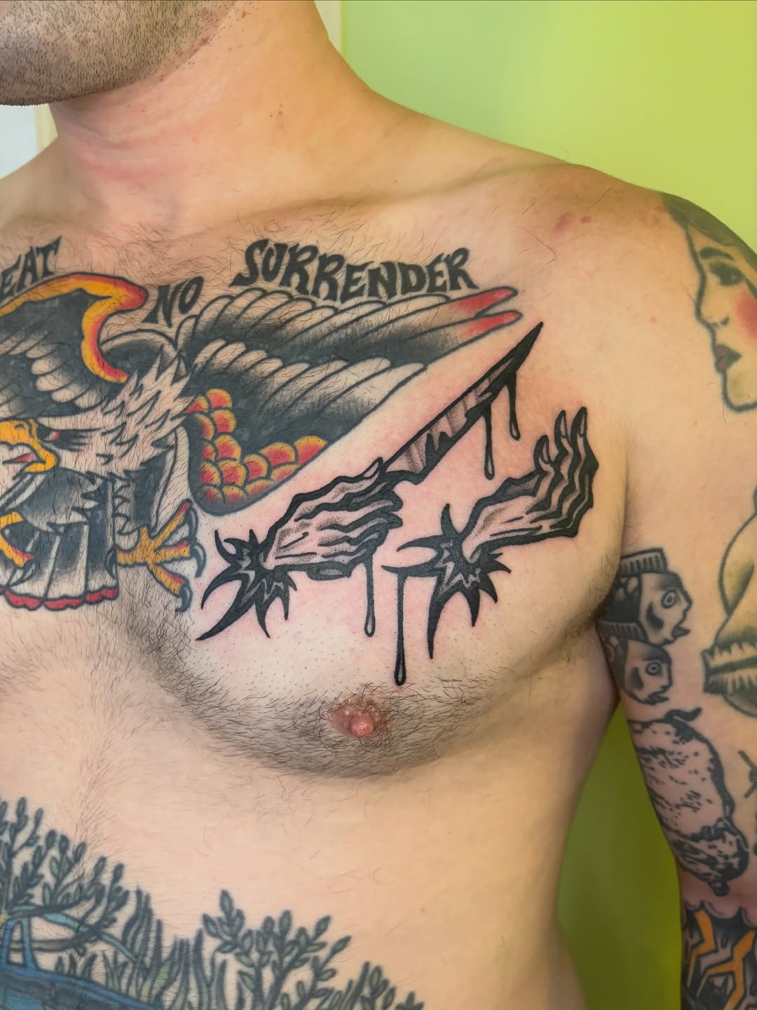 Tattoo by @grattooland — american_traditional, trash_polka