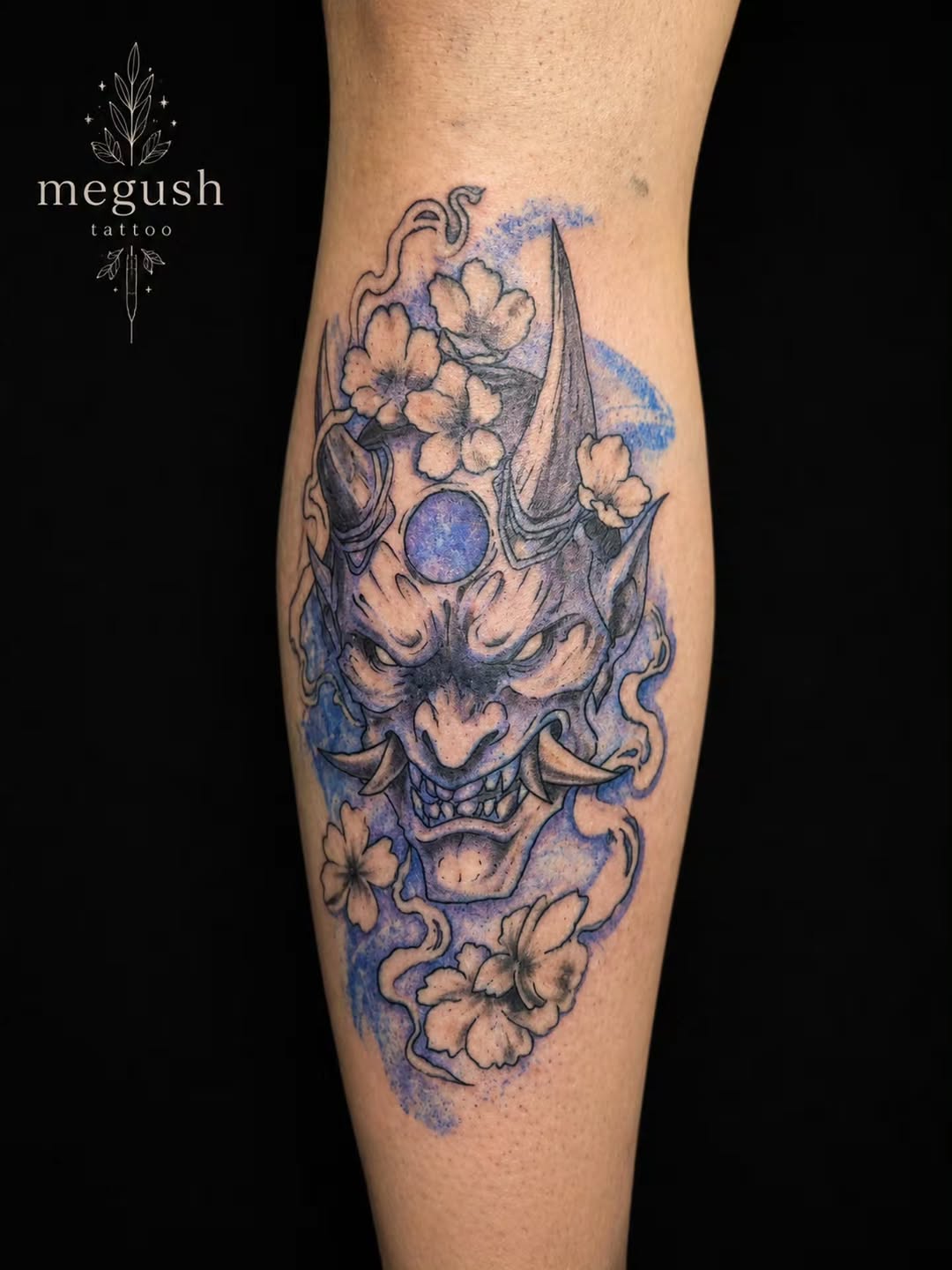 Tattoo by @megushtattoo — japanese_irezumi, watercolor