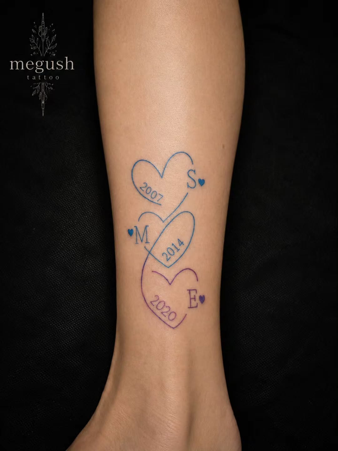 Tattoo by @megushtattoo — fine_line, lettering_script