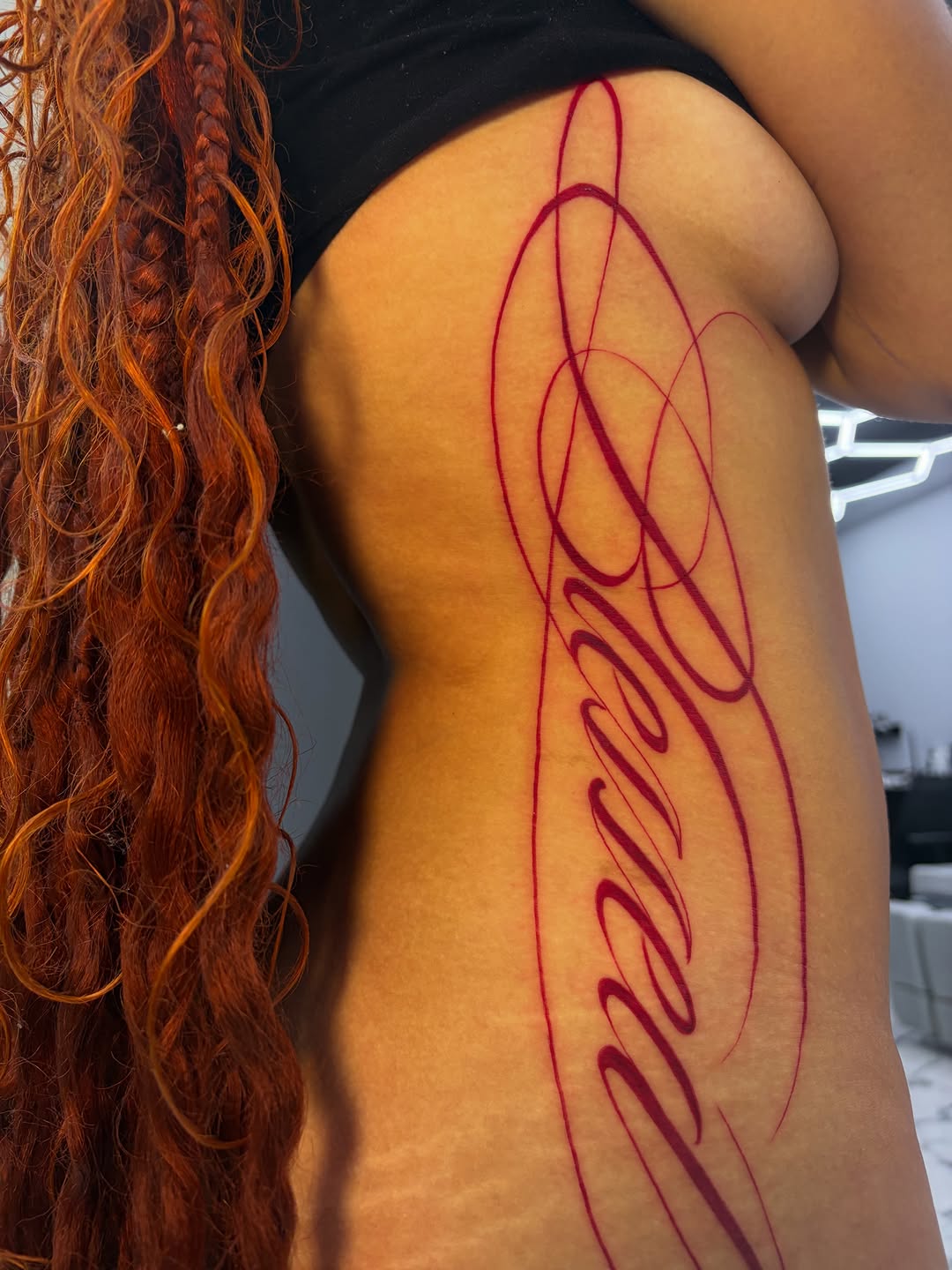 Tattoo by @vienna.tattoo — lettering_script