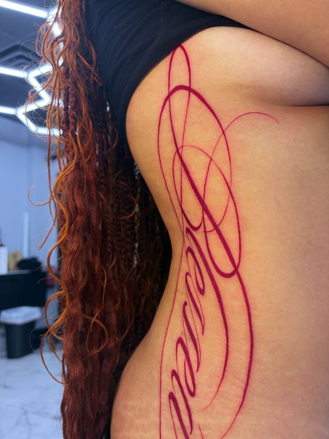 Tattoo by @vienna.tattoo — lettering_script, fine_line