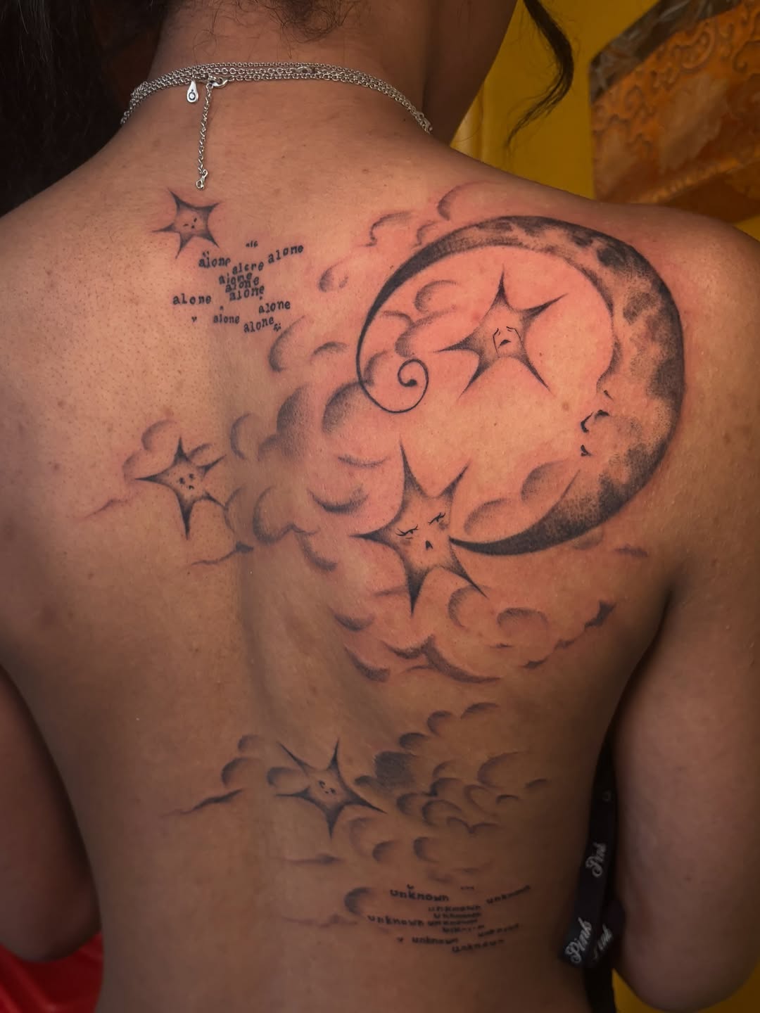 Tattoo by @xpg.ink — black_and_grey, lettering_script