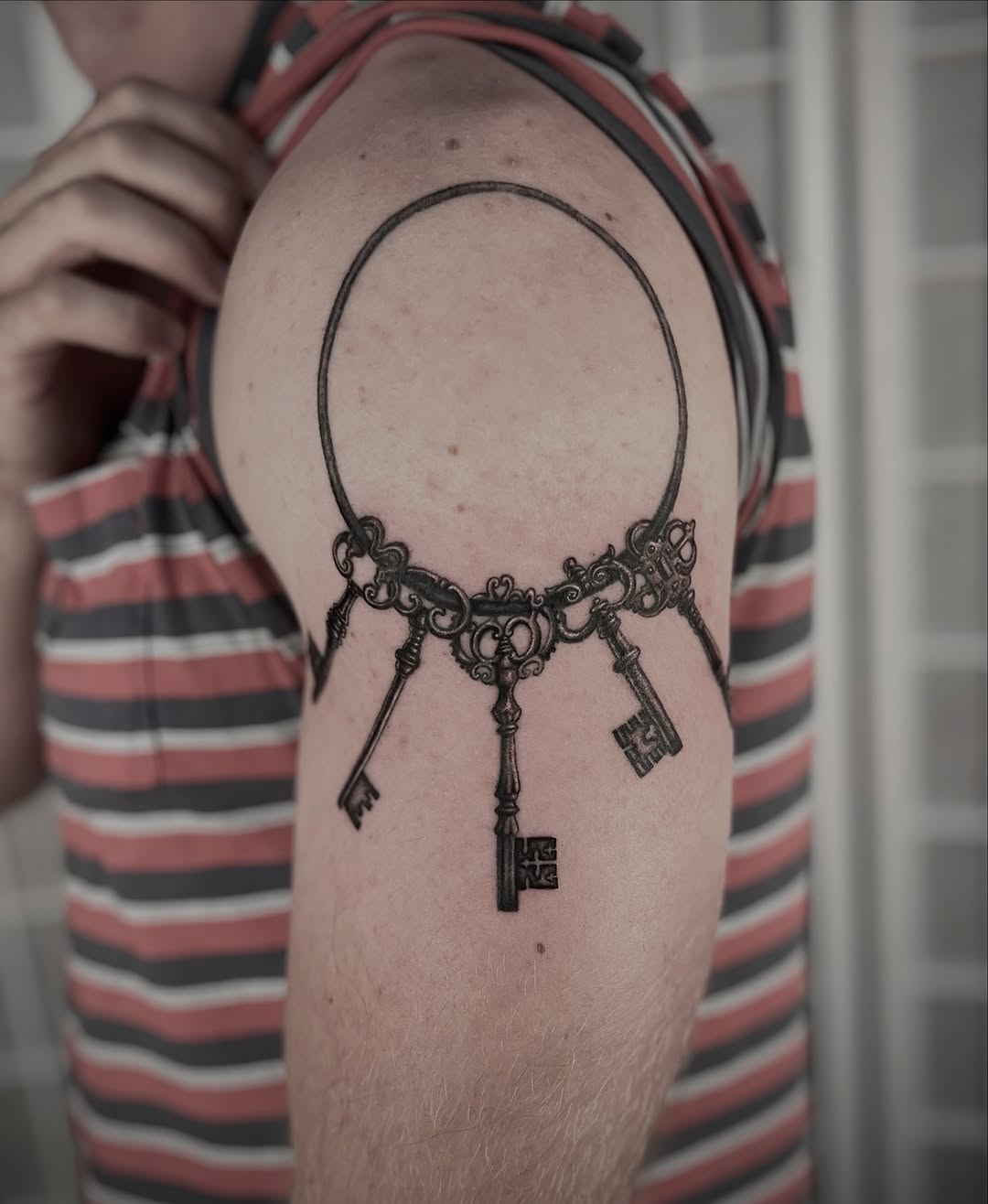 Tattoo by @gracespringerart — black_and_grey, ornamental