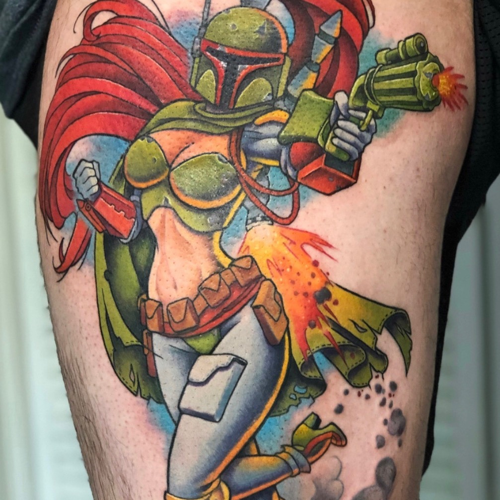Tattoo by @krampusssytattoo — new_school, realism
