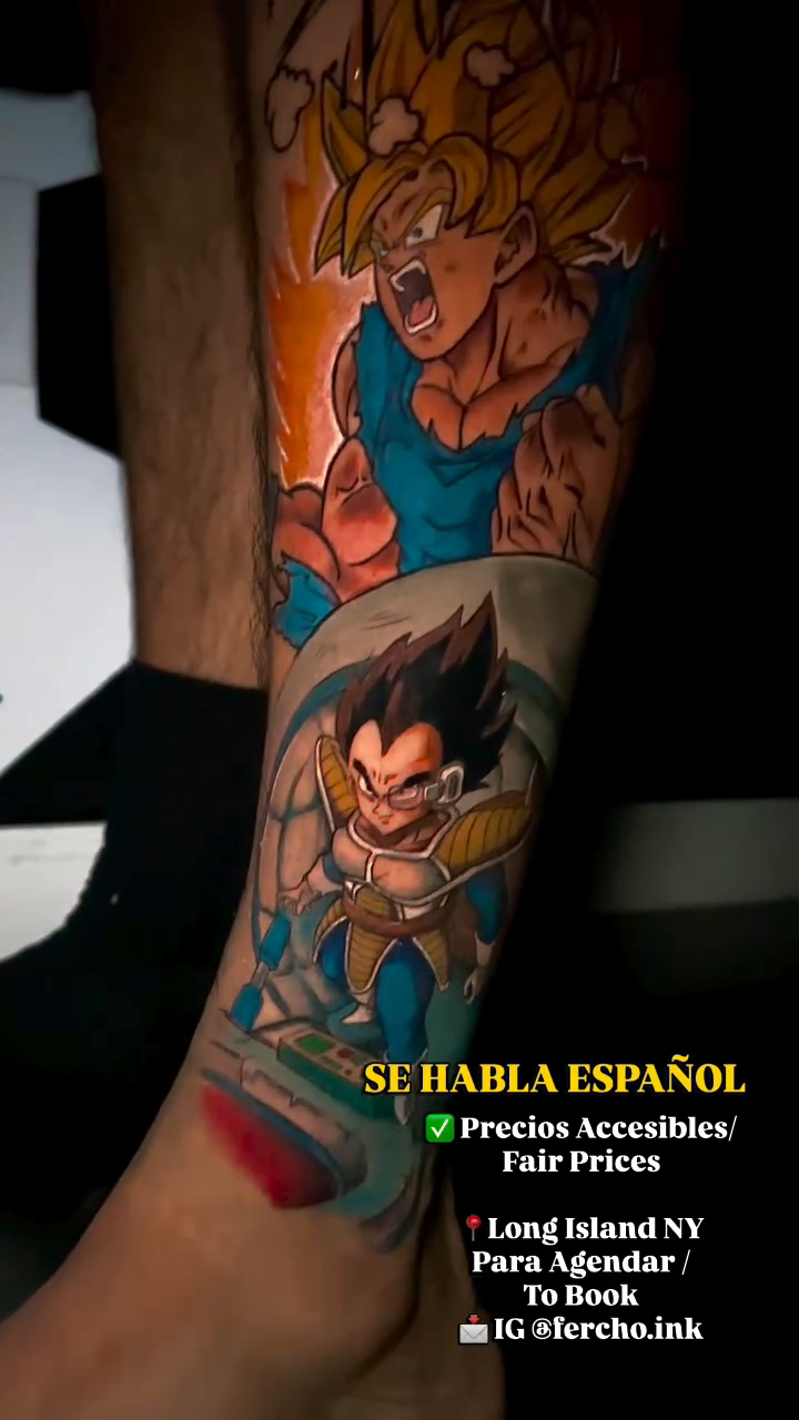 Tattoo by @fercho.ink — anime