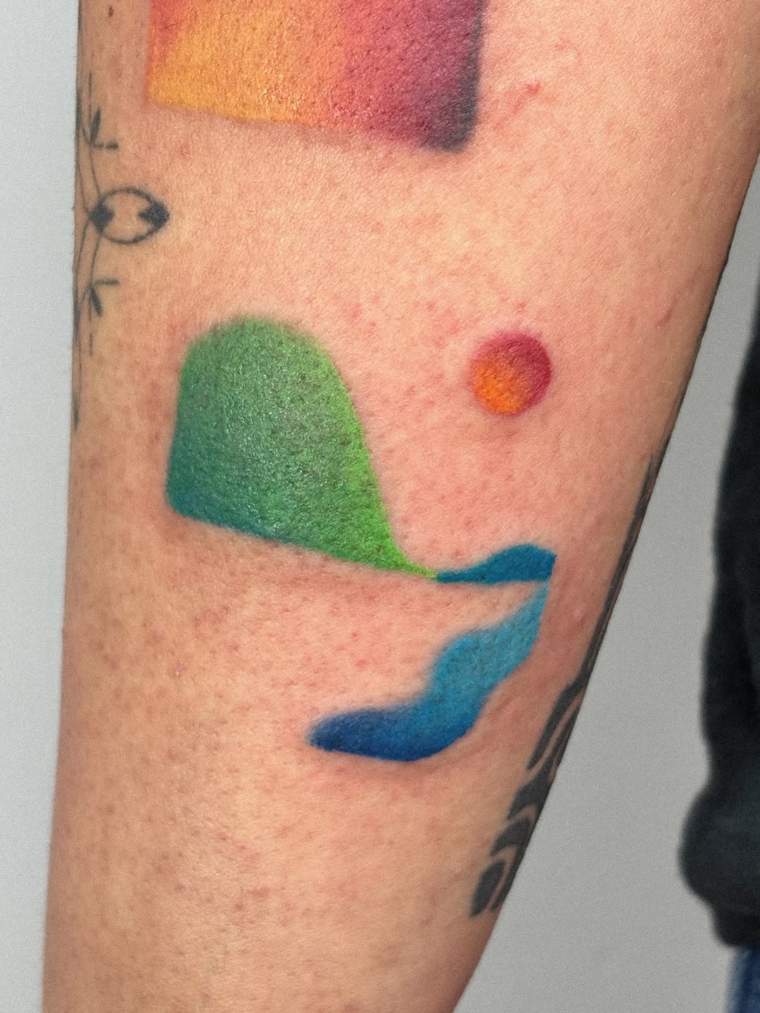Tattoo by @juliatatua — watercolor, abstract