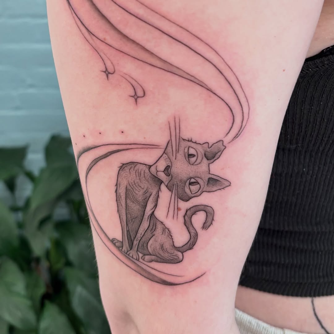 Tattoo by @amp.tattoos — black_and_grey, illustrative