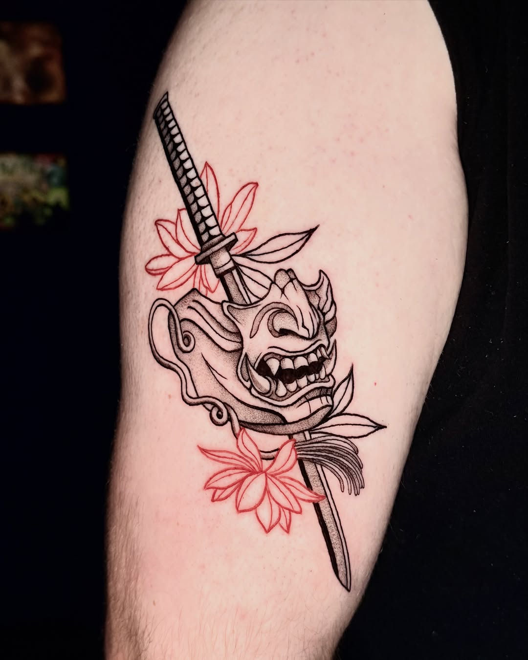 Tattoo by @miachristattoo — japanese_irezumi, black_and_grey
