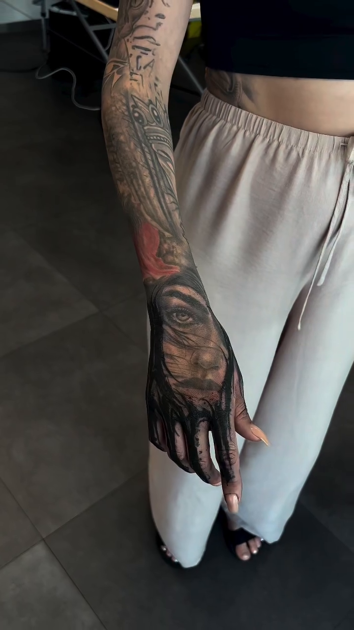 Tattoo by @_vants__ — dark_realism, black_and_grey