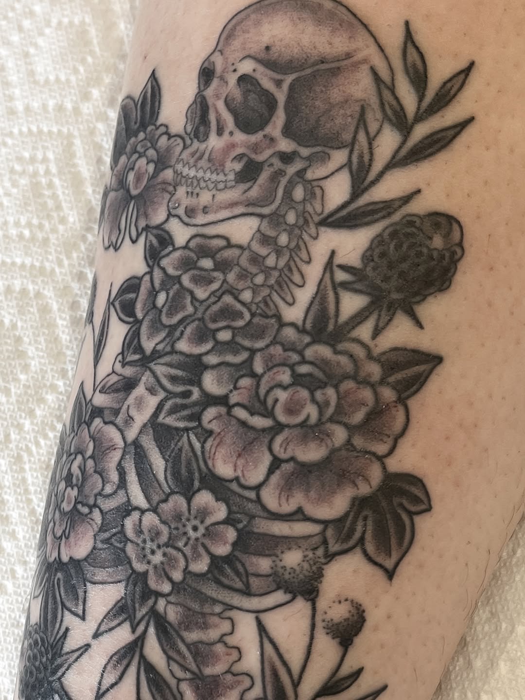 Tattoo by @julietattoos — black_and_grey, realism