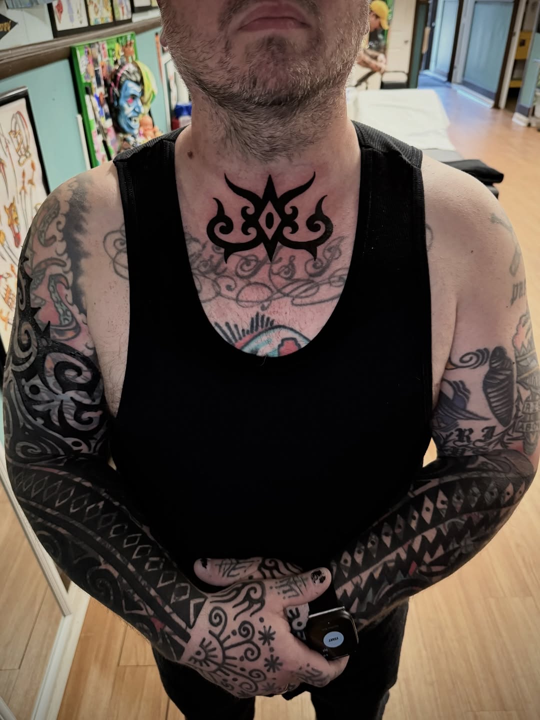 Tattoo by @jacobjamesk β blackwork, tribal
