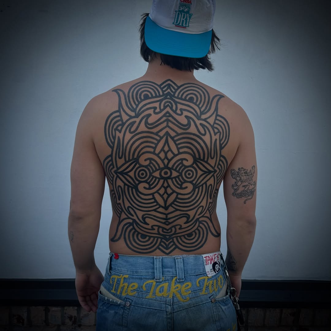 Tattoo by @chadjphillips — blackwork, geometric
