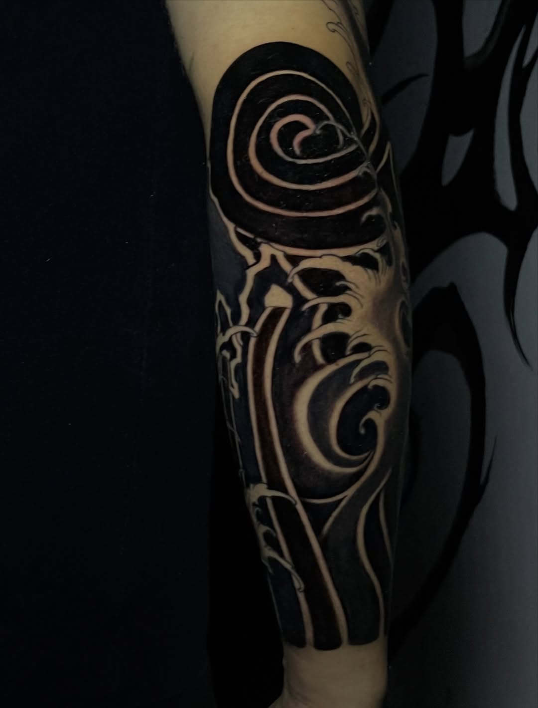 Tattoo by @wargski — japanese_irezumi, blackwork