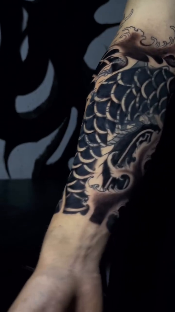 Tattoo by @wargski — japanese_irezumi, blackwork