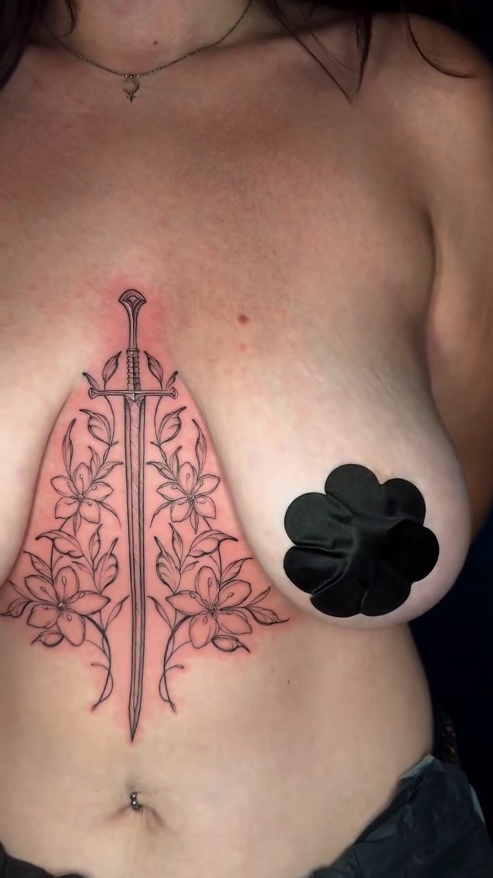 Tattoo by @selestial.tattoos — fine_line, black_and_grey