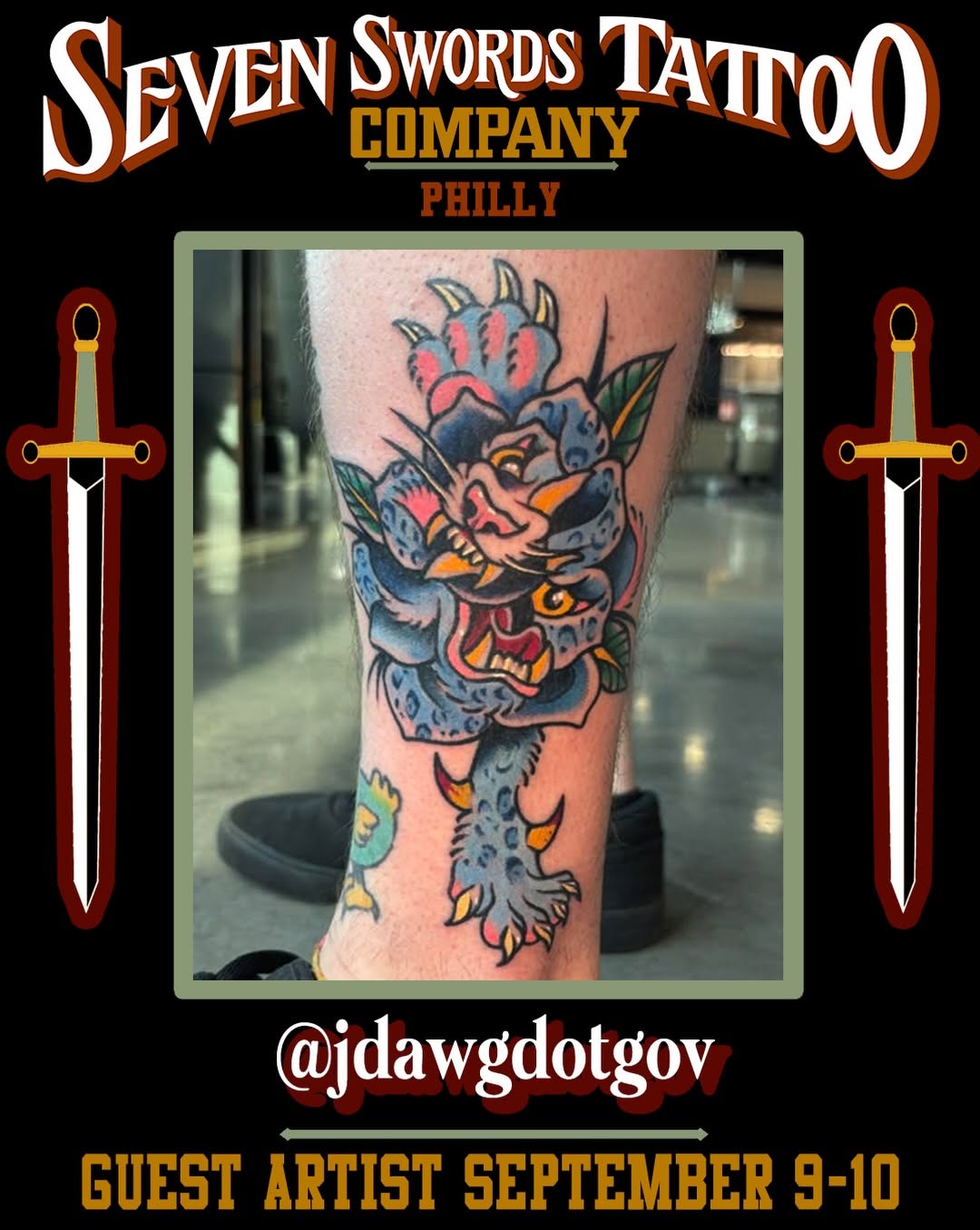 Tattoo by @jdawgdotgov โ american_traditional