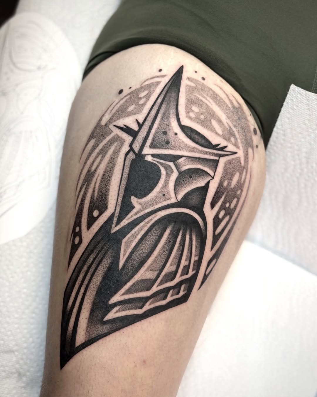 Tattoo by @maya_zink — blackwork, dotwork