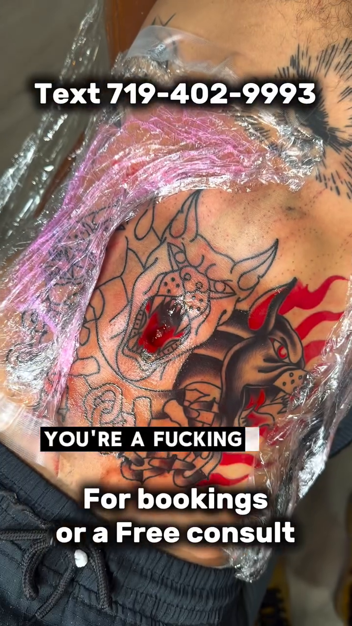 Tattoo by @dodgetattoos โ dark_realism, trash_polka