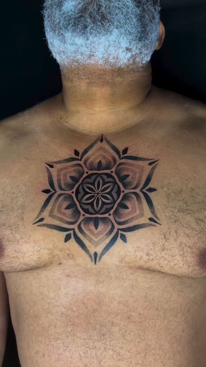 Tattoo by @inkbysilvereye — geometric, dotwork