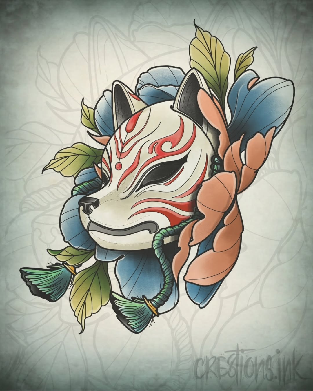Tattoo by @cre8tionsink — japanese_irezumi, neo_traditional