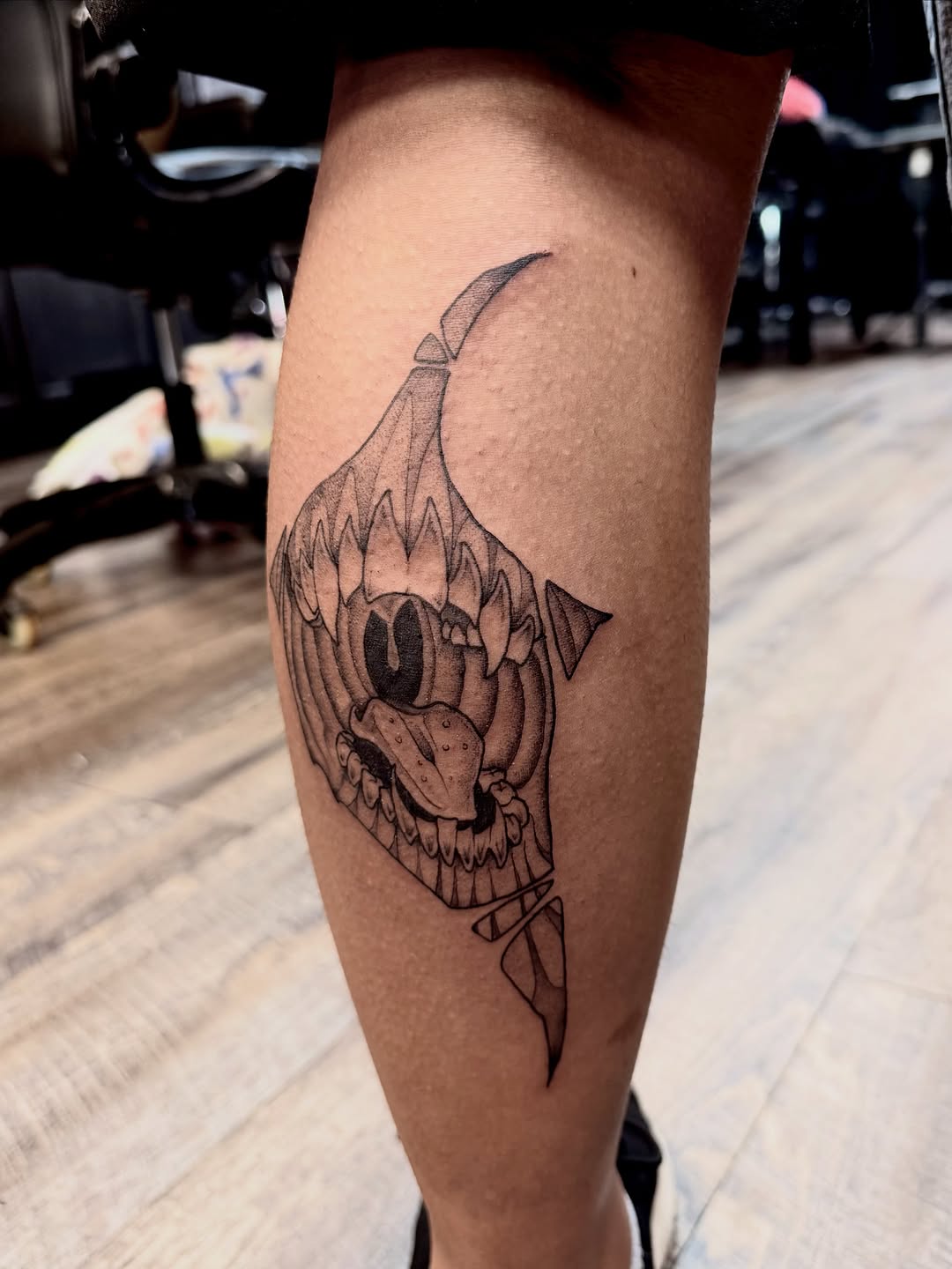Tattoo by @elijahtatttoo — black_and_grey, illustrative