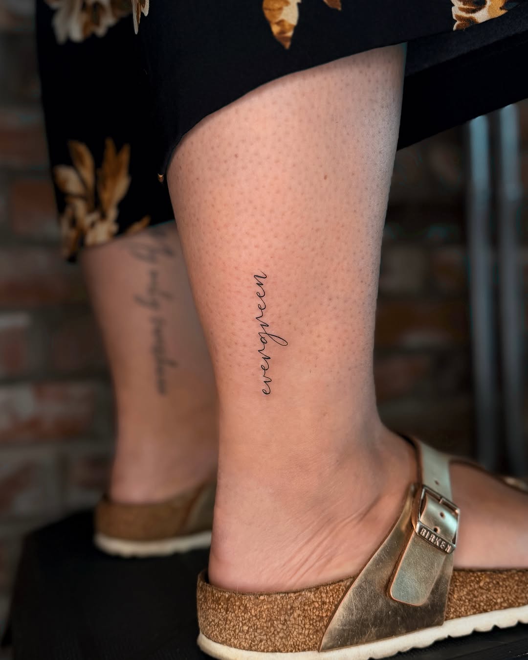 Tattoo by @jane_tattoo.yeg โ lettering_script, fine_line