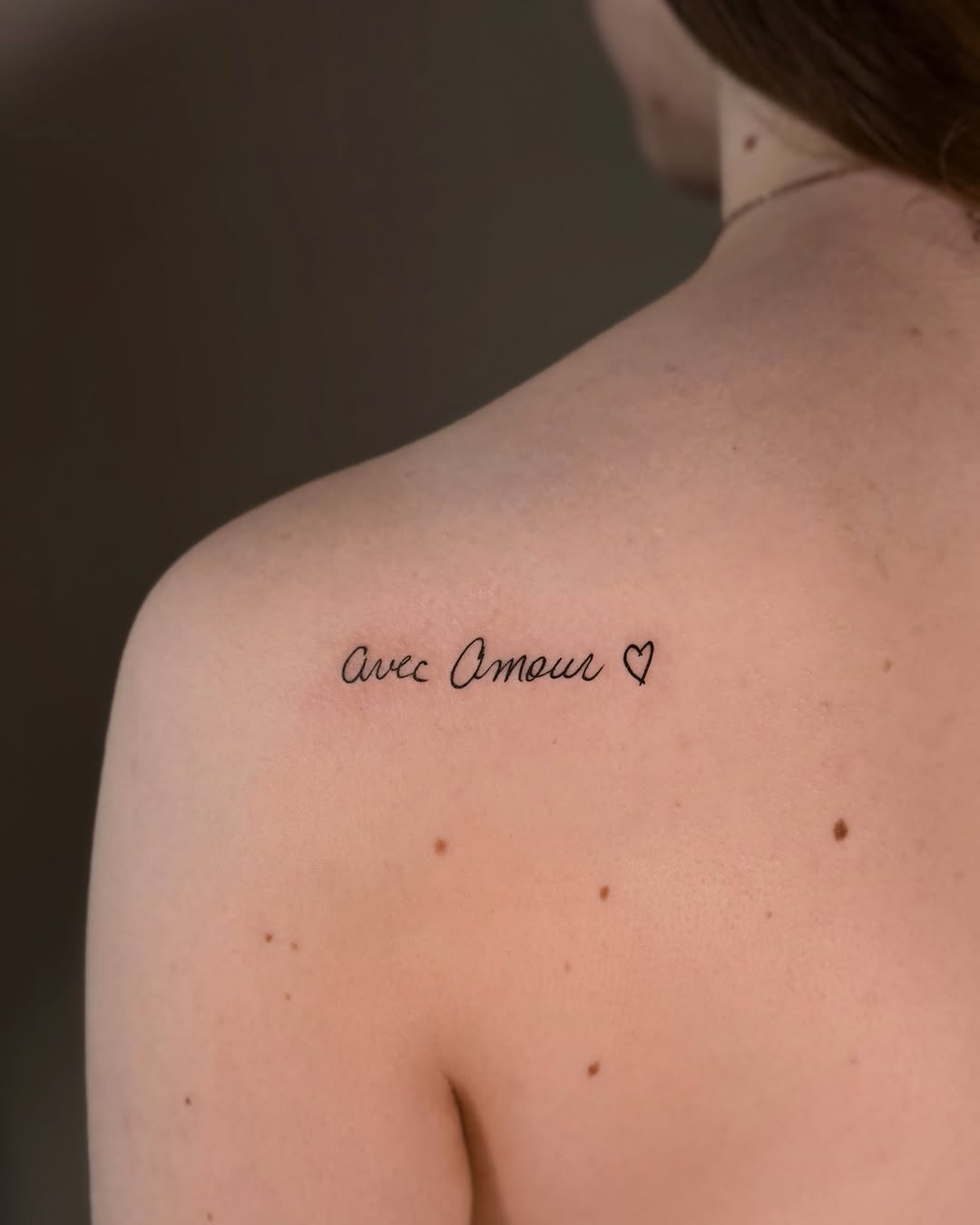 Tattoo by @jane_tattoo.yeg โ lettering_script, fine_line