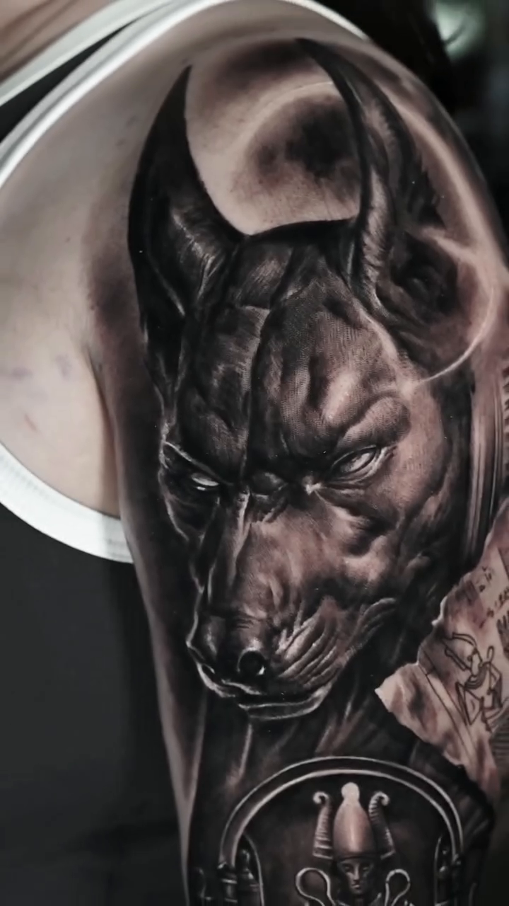 Tattoo by @jerrellarkins — dark_realism, black_and_grey