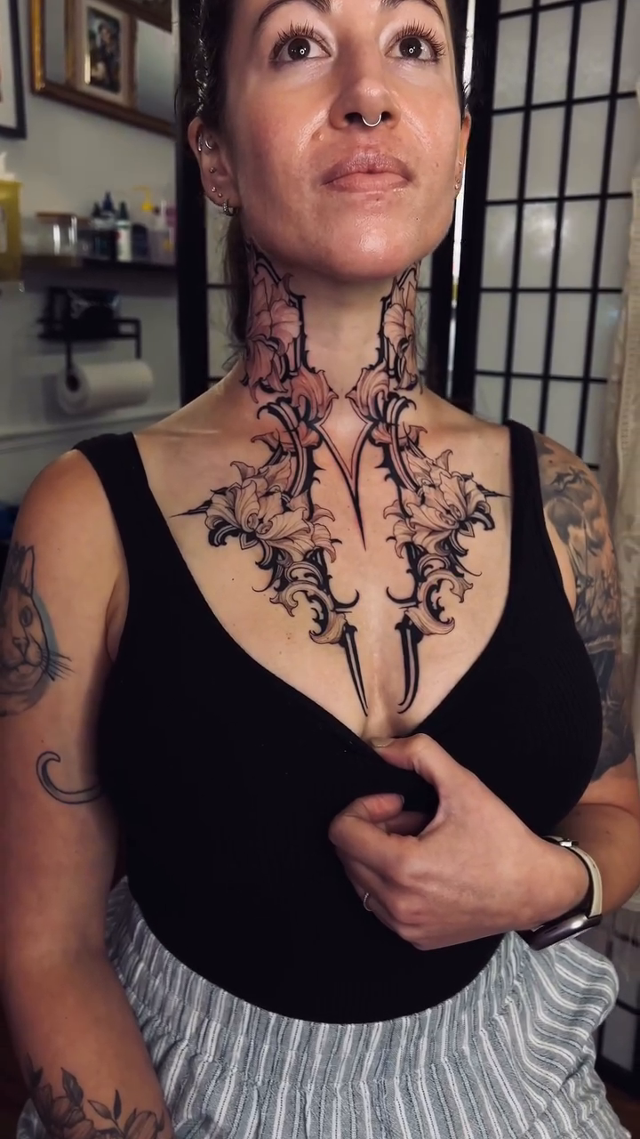 Tattoo by @alannabellwoods โ blackwork, ornamental