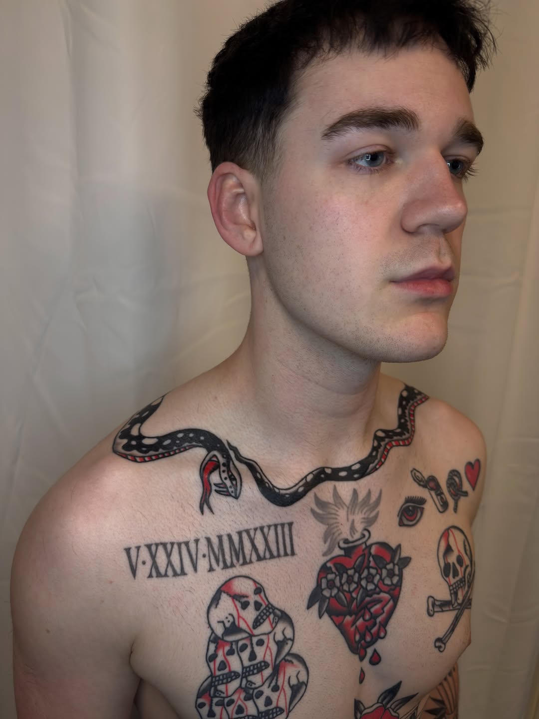Tattoo by @waughtattooer โ american_traditional, lettering_script