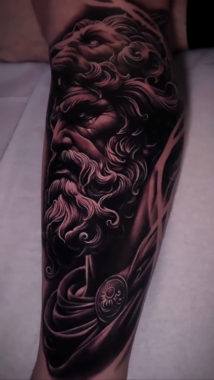 Tattoo by @tattoosbyshiva โ realism, black_and_grey