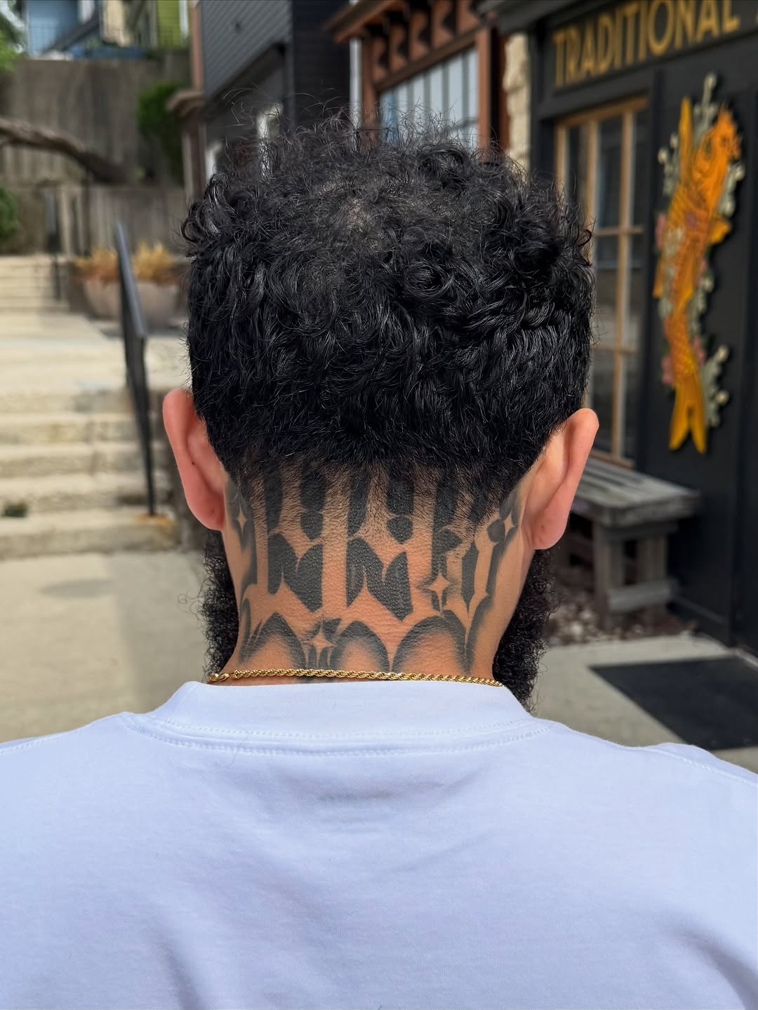 Tattoo by @ceilingham — lettering_script, blackwork
