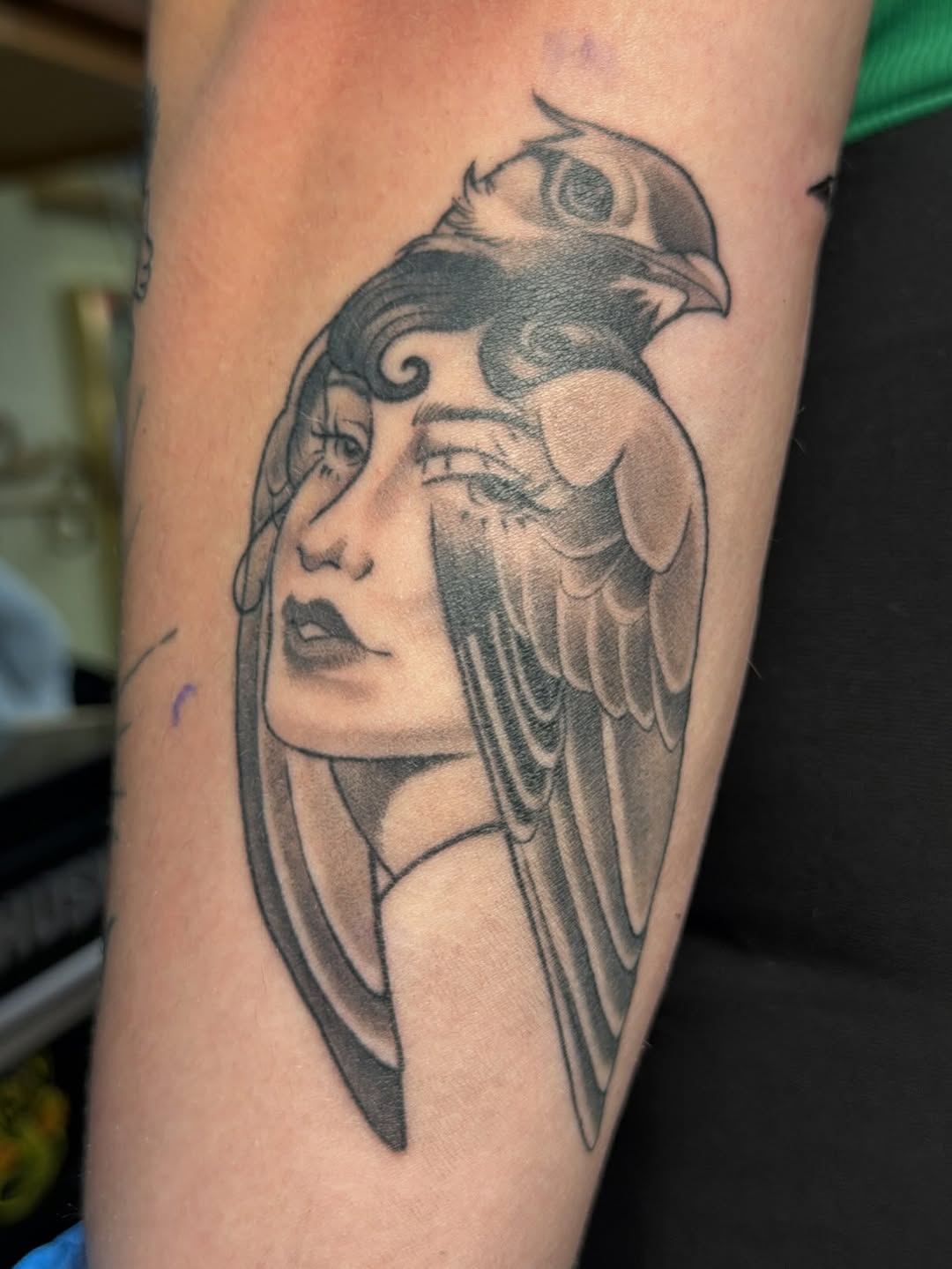 Tattoo by @ceilingham — black_and_grey, realism