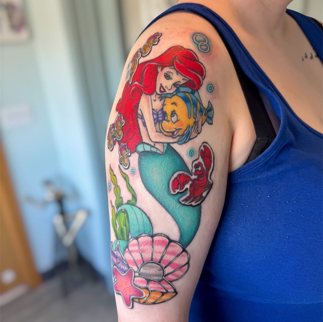 Tattoo by @disnerdtattoo — new_school