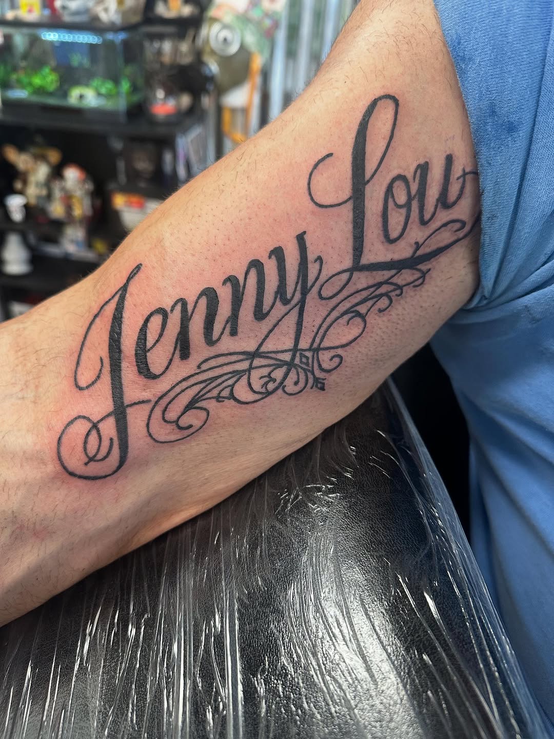 Tattoo by @dsteal03 โ lettering_script