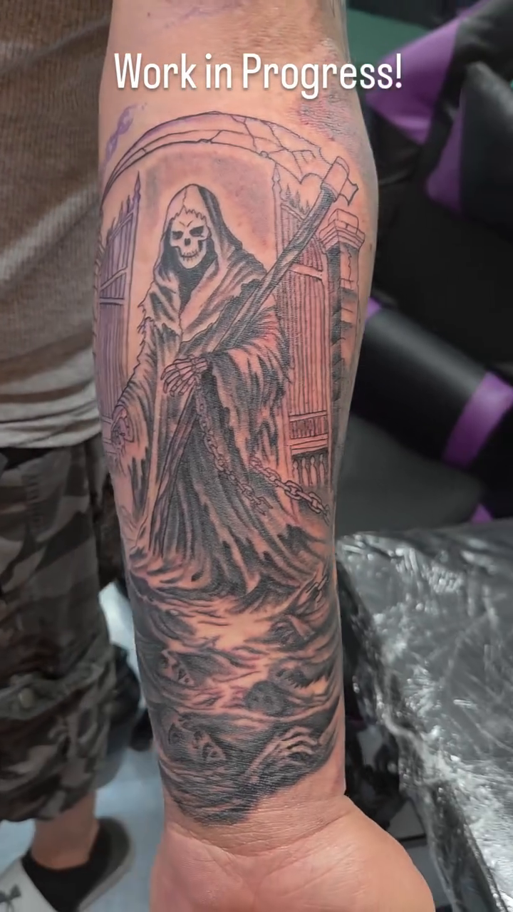 Tattoo by @ryanmartin_tattoos — realism, black_and_grey